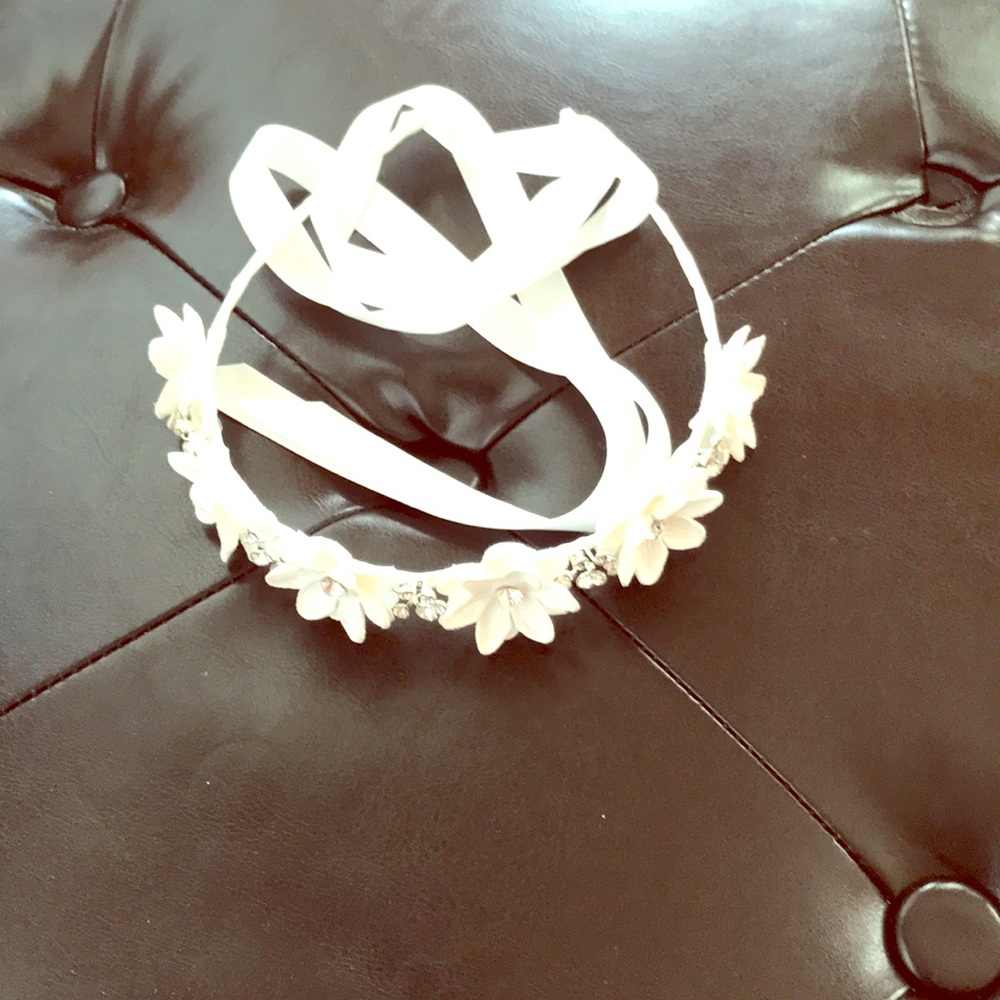 Beautiful new white headband
